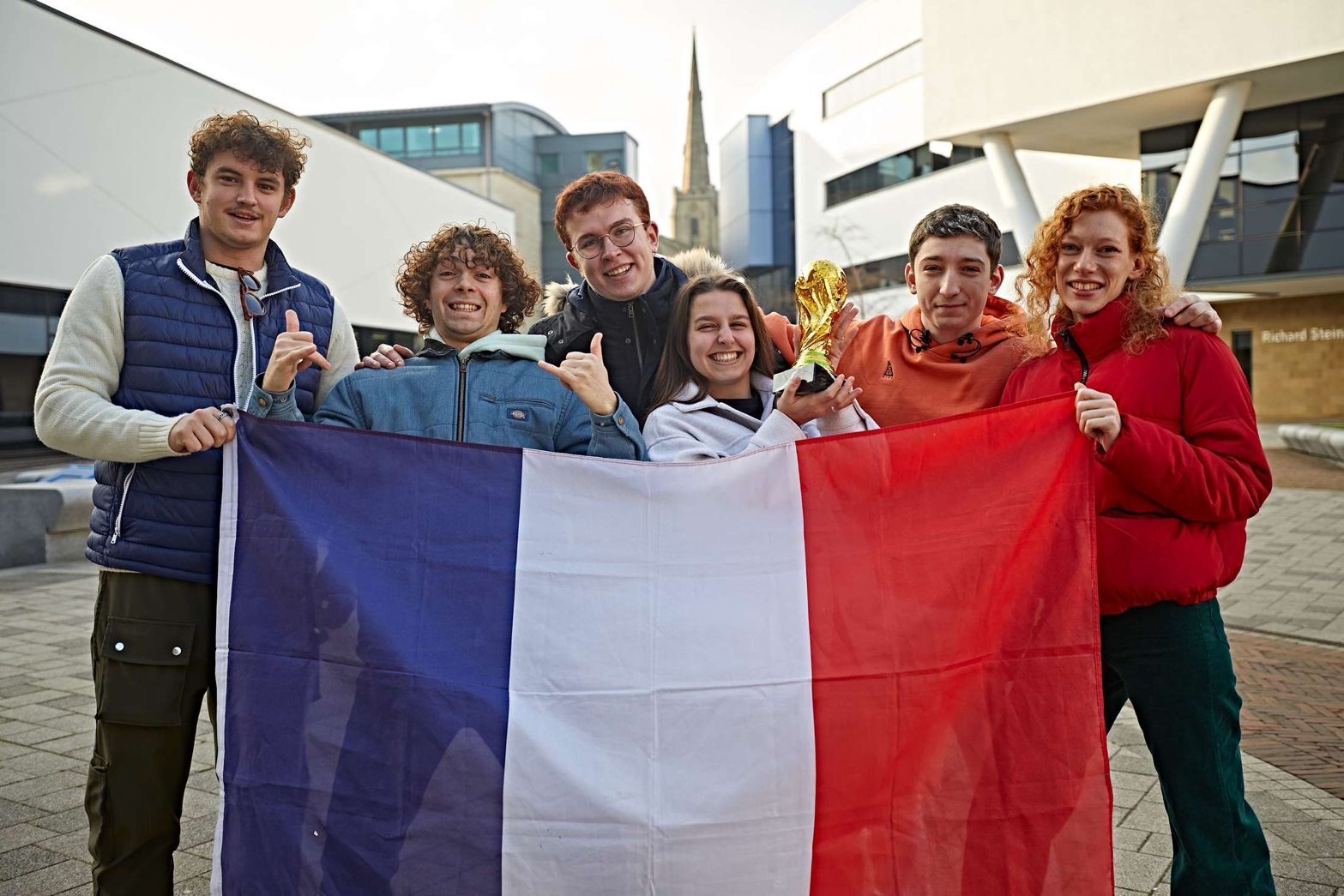 Photo étudiant drapeau france